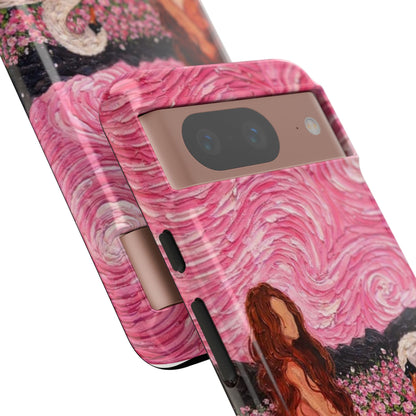 Serene Swan & Maiden Art Phone Case | Aesthetic Vintage Impressionist Tough Case