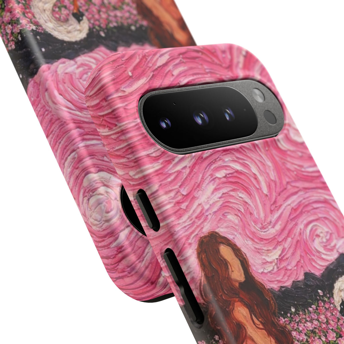 Serene Swan & Maiden Art Phone Case | Aesthetic Vintage Impressionist Tough Case