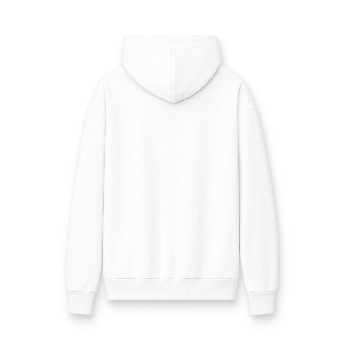 MINIMALIST| Hoodie — "I, Me and Myself" Minimalist White Fleece Hoodie
