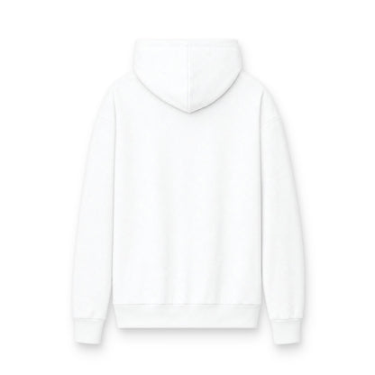MINIMALIST| Hoodie — "I, Me and Myself" Minimalist White Fleece Hoodie