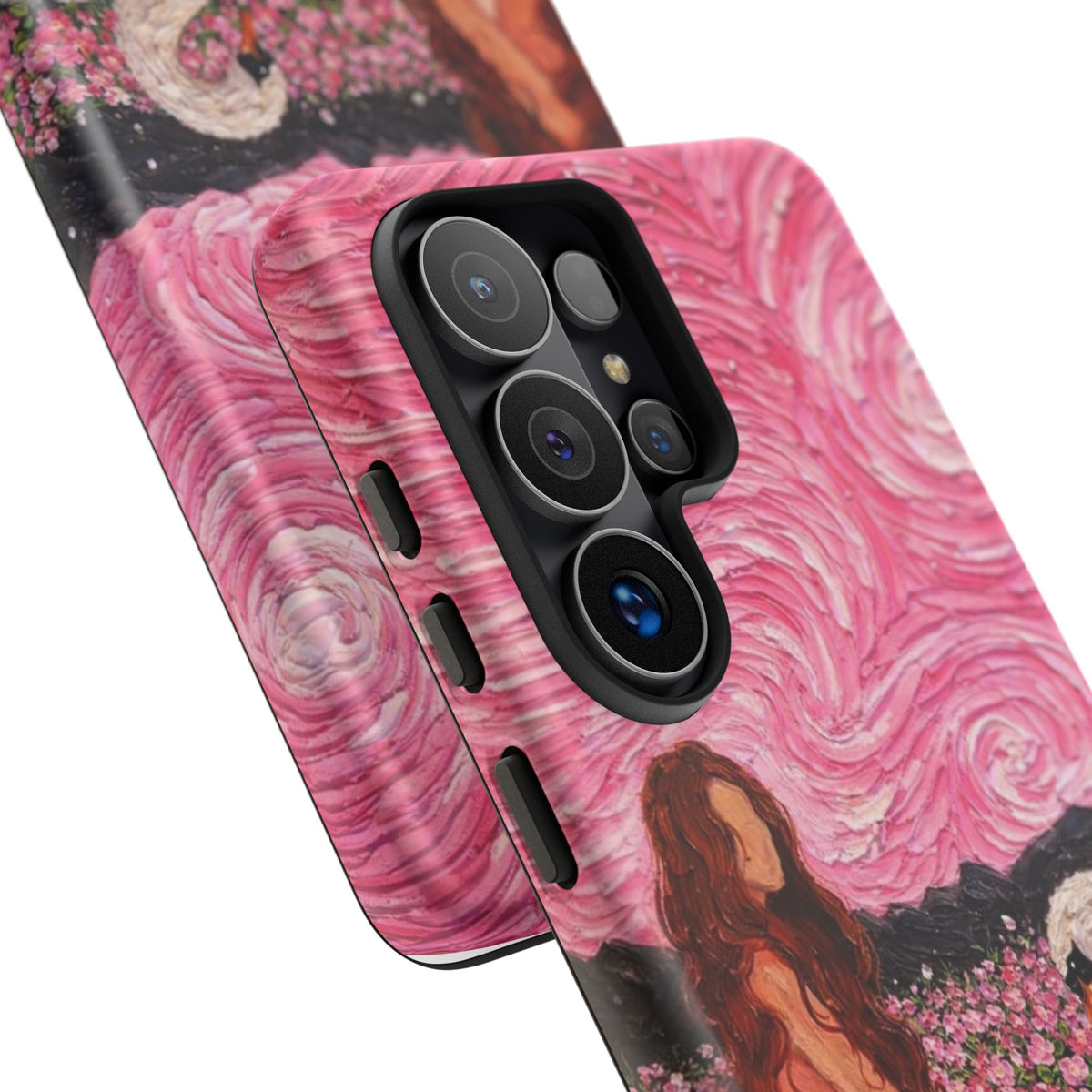 Serene Swan & Maiden Art Phone Case | Aesthetic Vintage Impressionist Tough Case