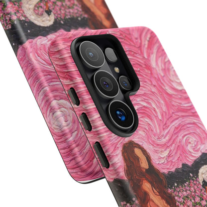 Serene Swan & Maiden Art Phone Case | Aesthetic Vintage Impressionist Tough Case