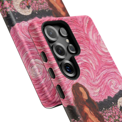 Serene Swan & Maiden Art Phone Case | Aesthetic Vintage Impressionist Tough Case