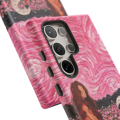 Serene Swan & Maiden Art Phone Case | Aesthetic Vintage Impressionist Tough Case