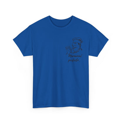 MINIMALIST| Funny way to compliment;Chef Illustration T-Shirt — "Mamamia! perfecto." Retro Italian Cook Tee