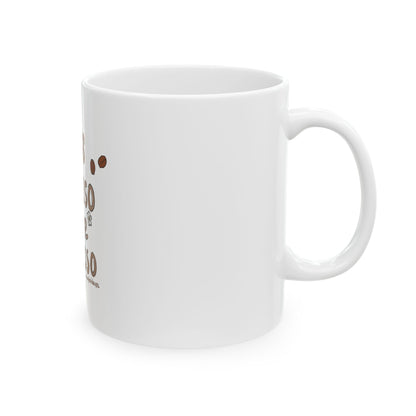 Coffee Mug - "Less Depresso More Espresso" Funny Ceramic Coffee Cup (11oz/15oz)