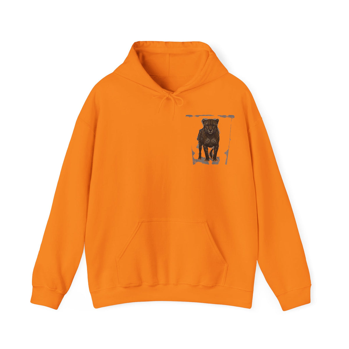 Minimalist Motivational Hoodie — “Move Like a Cheetah Toward Success” Leopard Print Motivational Hoodie