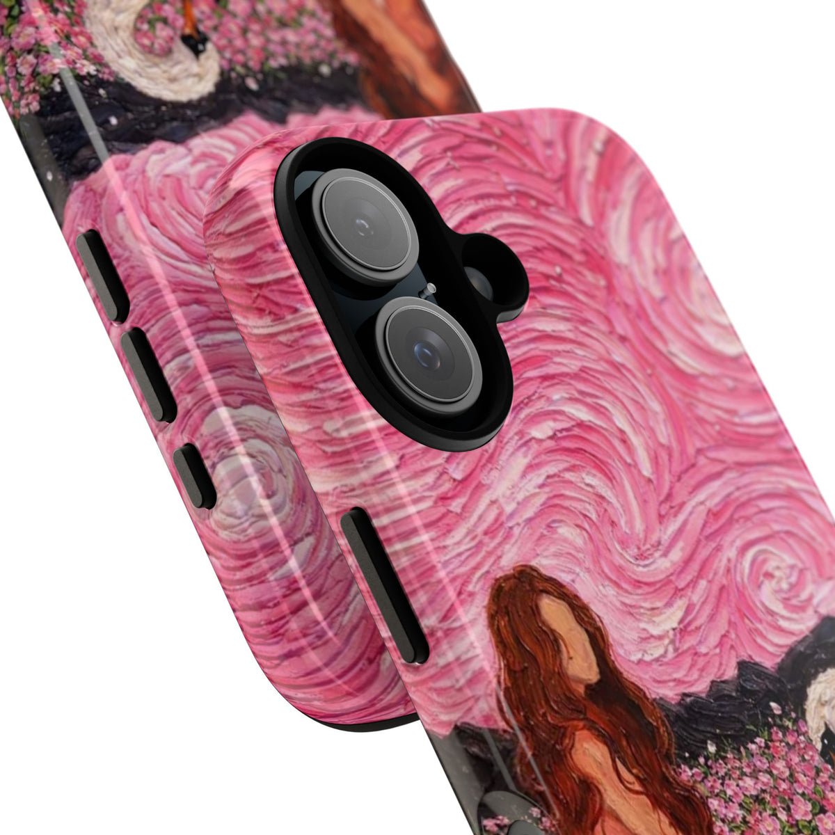 Serene Swan & Maiden Art Phone Case | Aesthetic Vintage Impressionist Tough Case