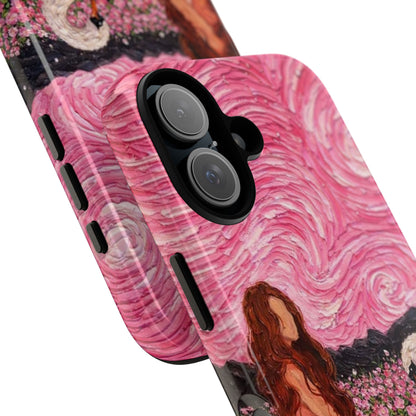 Serene Swan & Maiden Art Phone Case | Aesthetic Vintage Impressionist Tough Case