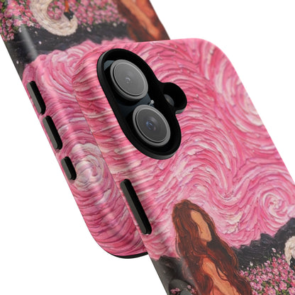 Serene Swan & Maiden Art Phone Case | Aesthetic Vintage Impressionist Tough Case
