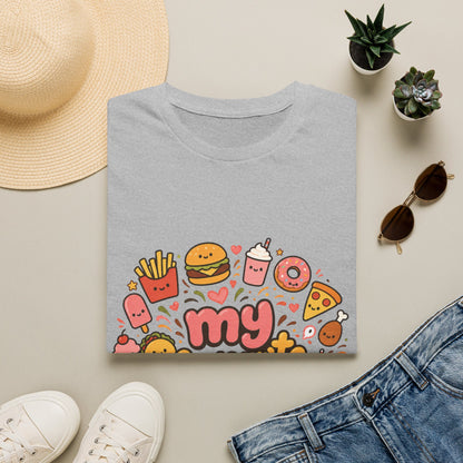 T-Shirt — "My Favourite Diet" Cute Junk Food Graphic Tee